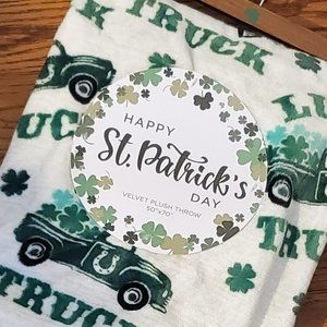 NWT Artisan St.Patrick's Day Throw Blanket